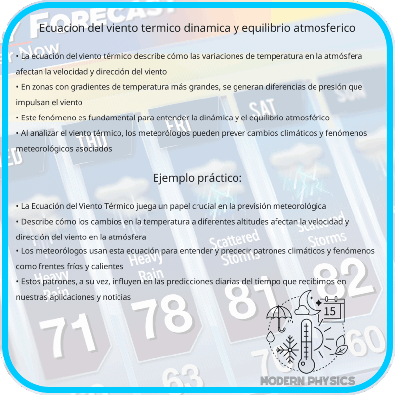 Ecuación del Viento Térmico | Dinámica y Equilibrio Atmosférico