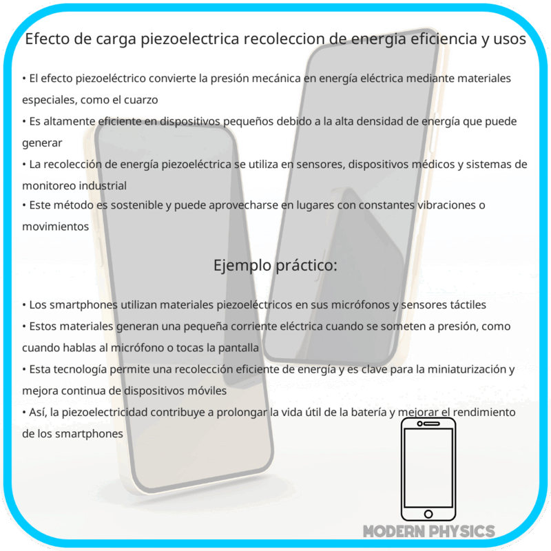 Efecto de Carga Piezoeléctrica | Recolección de Energía, Eficiencia y Usos