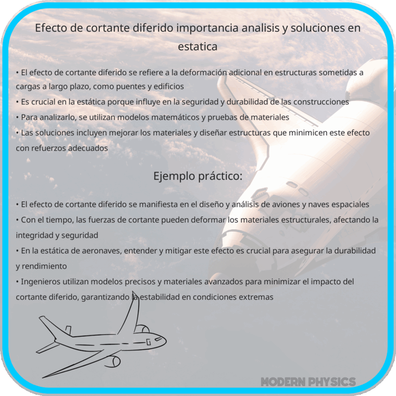 Efecto de Cortante Diferido | Importancia, Análisis y Soluciones en Estática