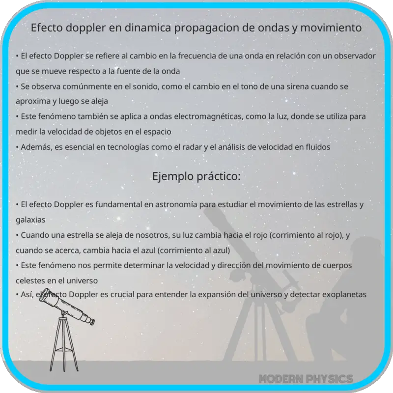Efecto Doppler en Dinámica | Propagación de Ondas y Movimiento