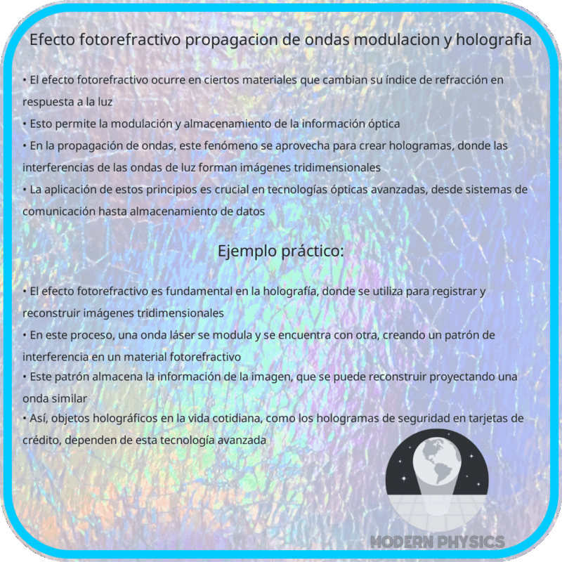 Efecto Fotorefractivo | Propagación de Ondas, Modulación y Holografía