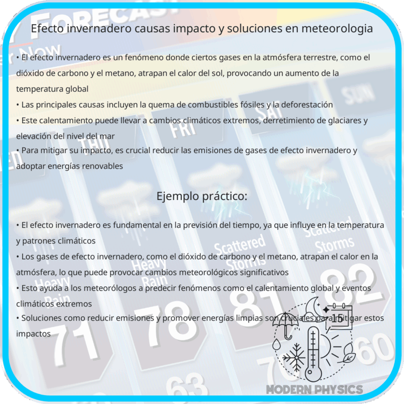 Efecto Invernadero | Causas, Impacto y Soluciones en Meteorología