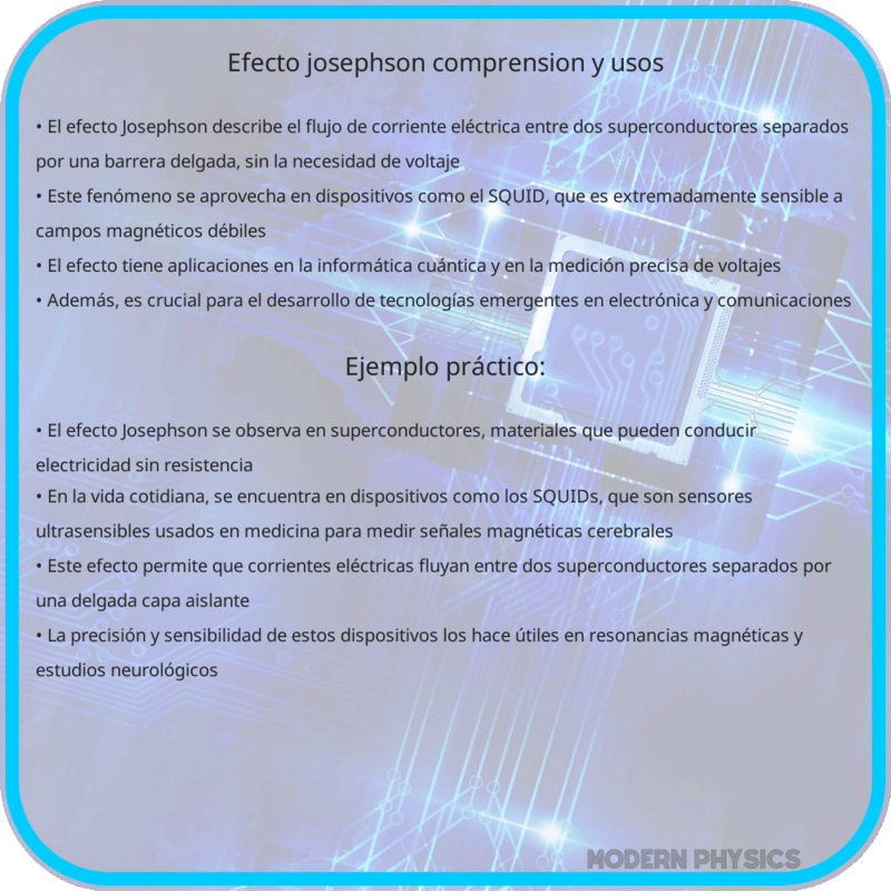 Efecto Josephson | Comprensión y Usos
