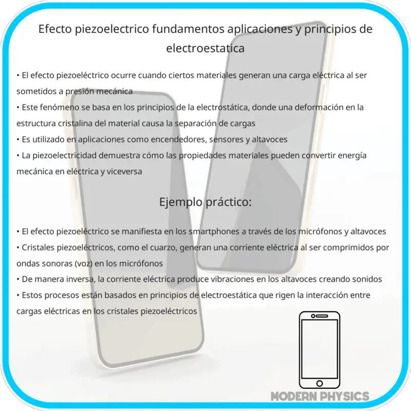 Efecto Piezoeléctrico | Fundamentos, Aplicaciones y Principios de Electroestática