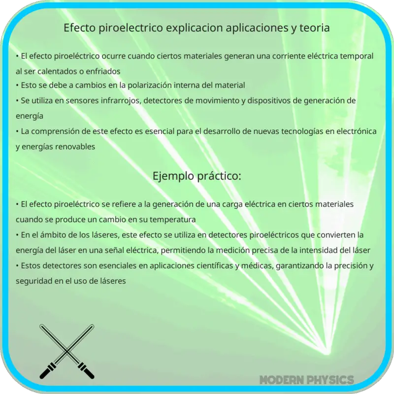 Efecto Piroeléctrico: Explicación, Aplicaciones y Teoría
