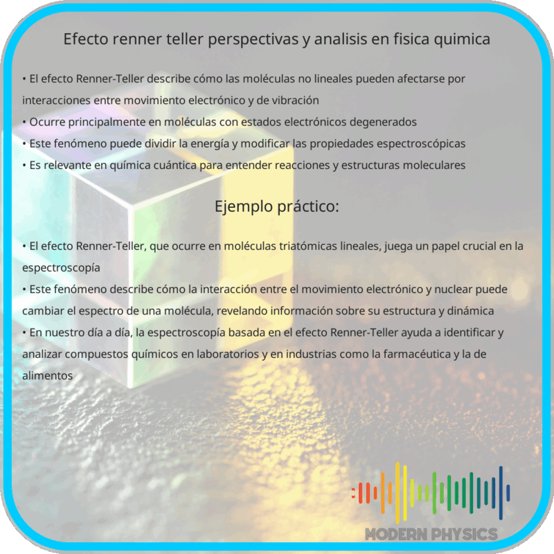 Efecto Renner-Teller | Perspectivas y Análisis en Física Química