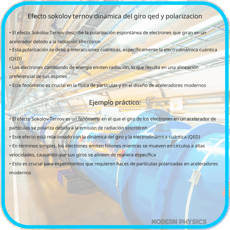Efecto Sokolov-Ternov | Dinámica del Giro, QED y Polarización