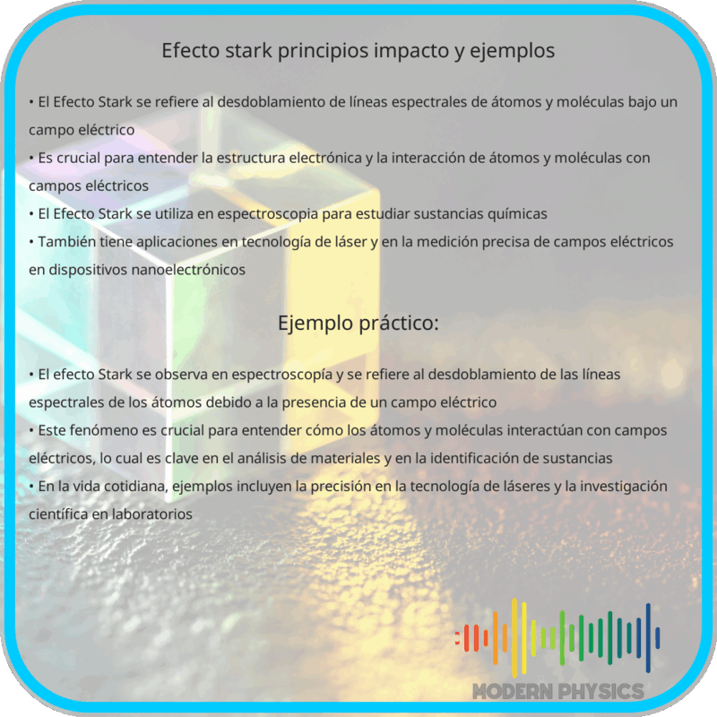 Efecto Stark | Principios, Impacto y Ejemplos