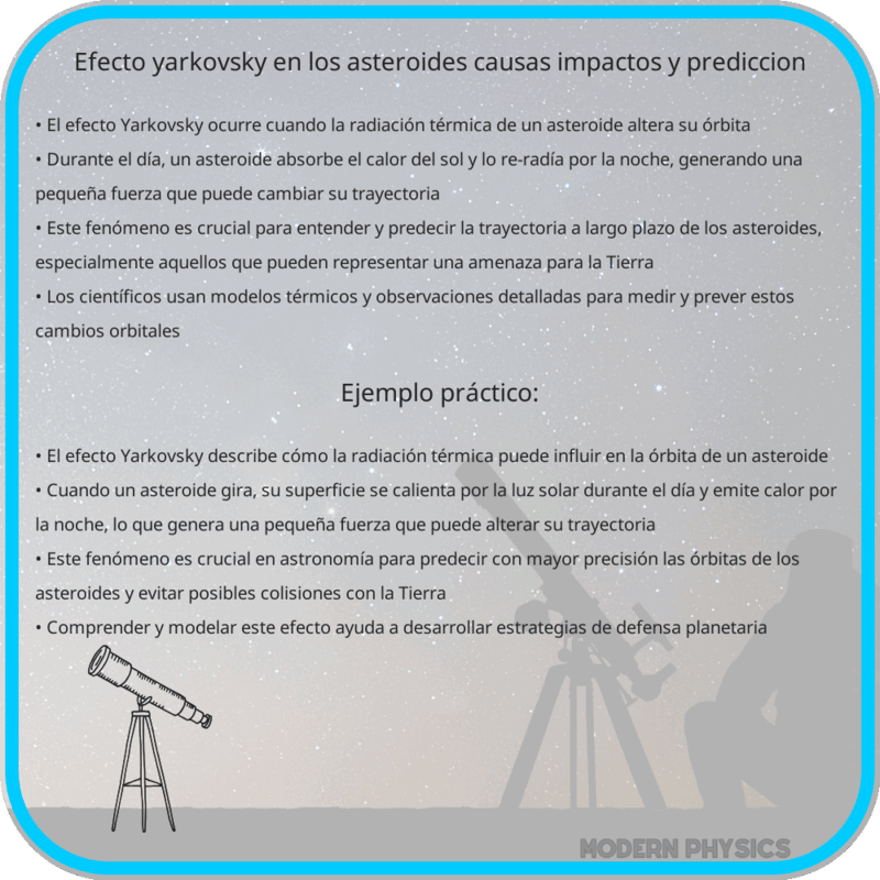 Efecto Yarkovsky en los Asteroides | Causas, Impactos y Predicción