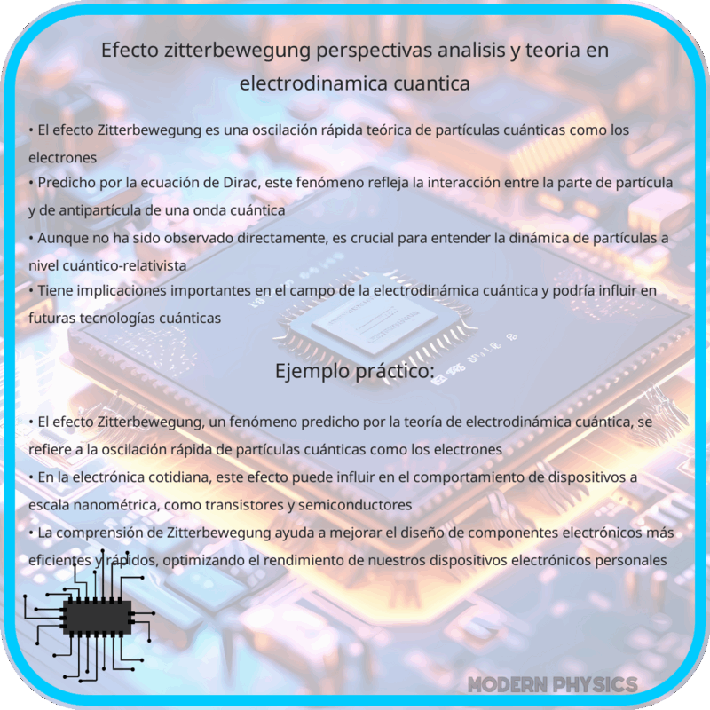 Efecto Zitterbewegung | Perspectivas, Análisis y Teoría en Electrodinámica Cuántica