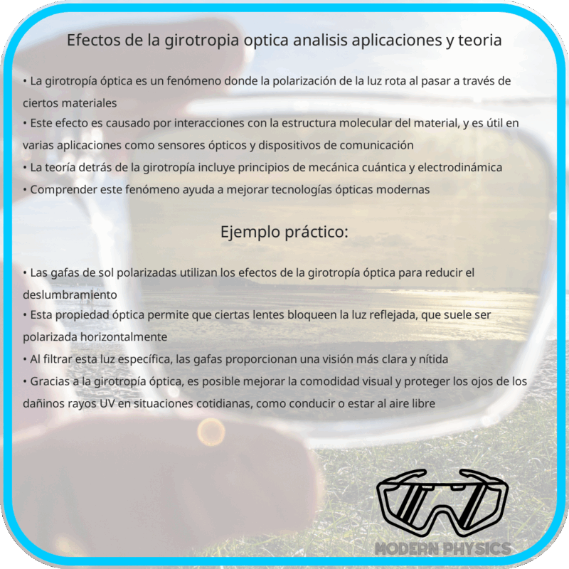 Efectos de la Girotropía Óptica | Análisis, Aplicaciones y Teoría