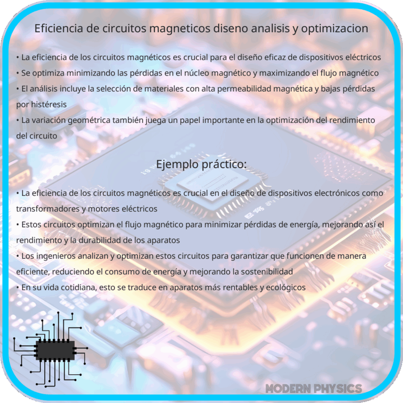 Eficiencia de Circuitos Magnéticos | Diseño, Análisis y Optimización