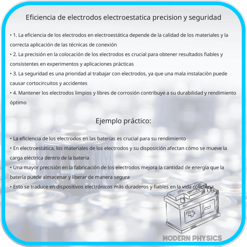Eficiencia de Electrodos | Electroestática, Precisión y Seguridad