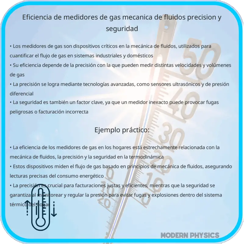 Eficiencia de Medidores de Gas | Mecánica de Fluidos, Precisión y Seguridad