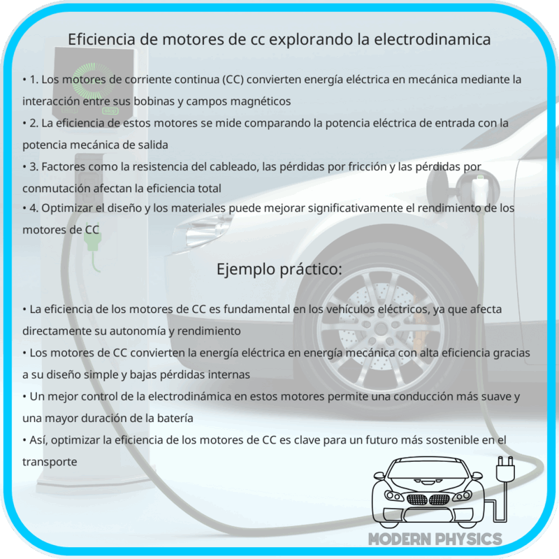 Eficiencia de Motores de CC | Explorando la Electrodinámica