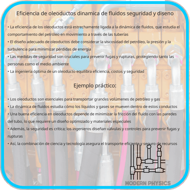 Eficiencia de Oleoductos | Dinámica de Fluidos, Seguridad y Diseño