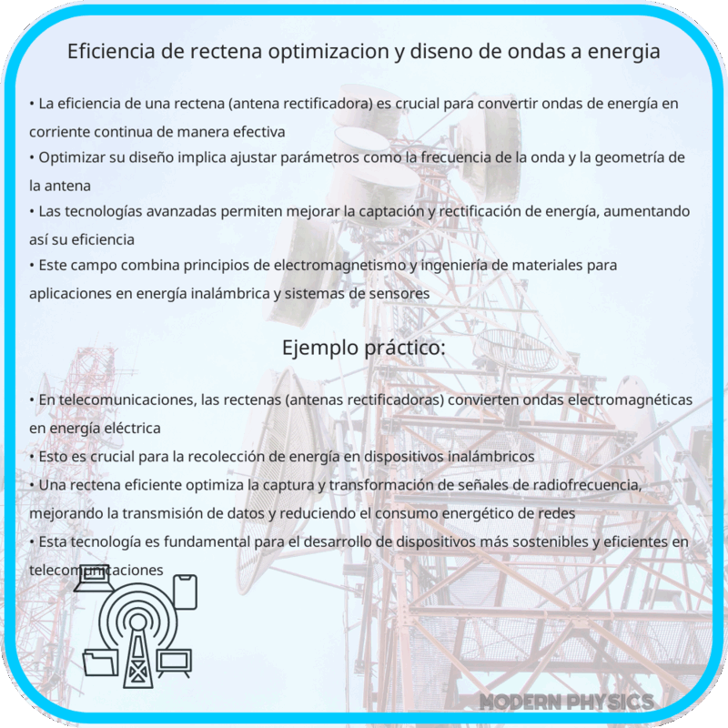 Eficiencia de Rectena | Optimización y Diseño de Ondas a Energía