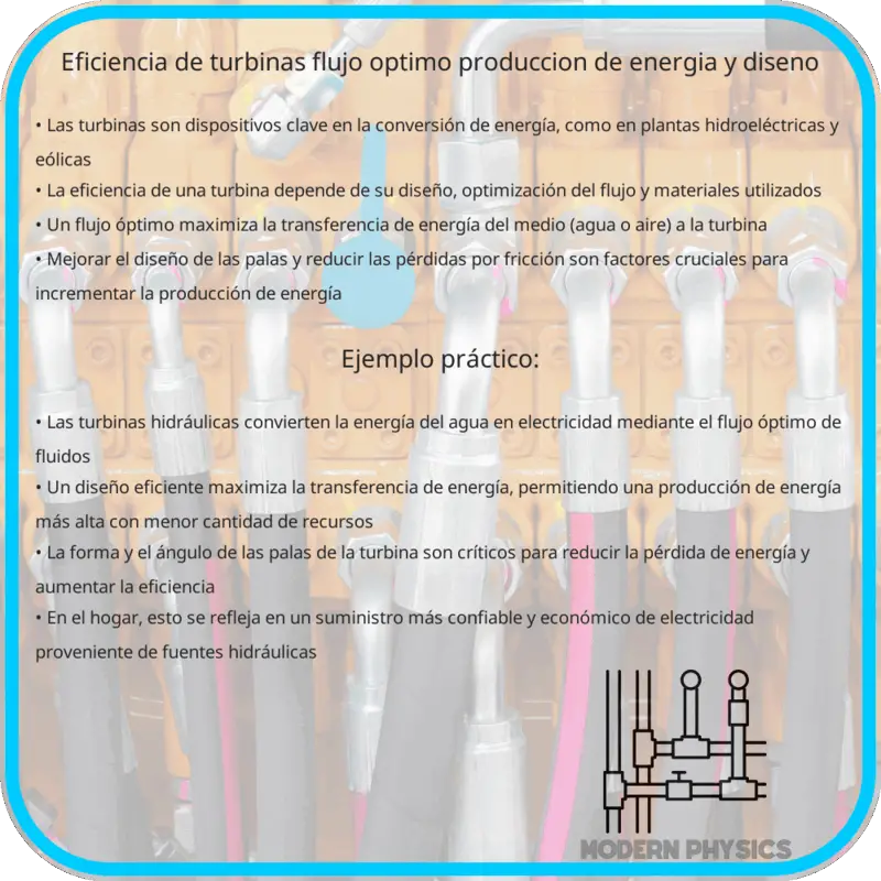 Eficiencia de Turbinas | Flujo Óptimo, Producción de Energía y Diseño