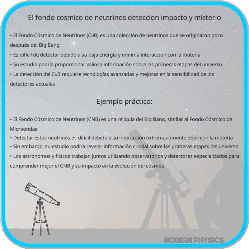 El Fondo Cósmico de Neutrinos | Detección, Impacto y Misterio