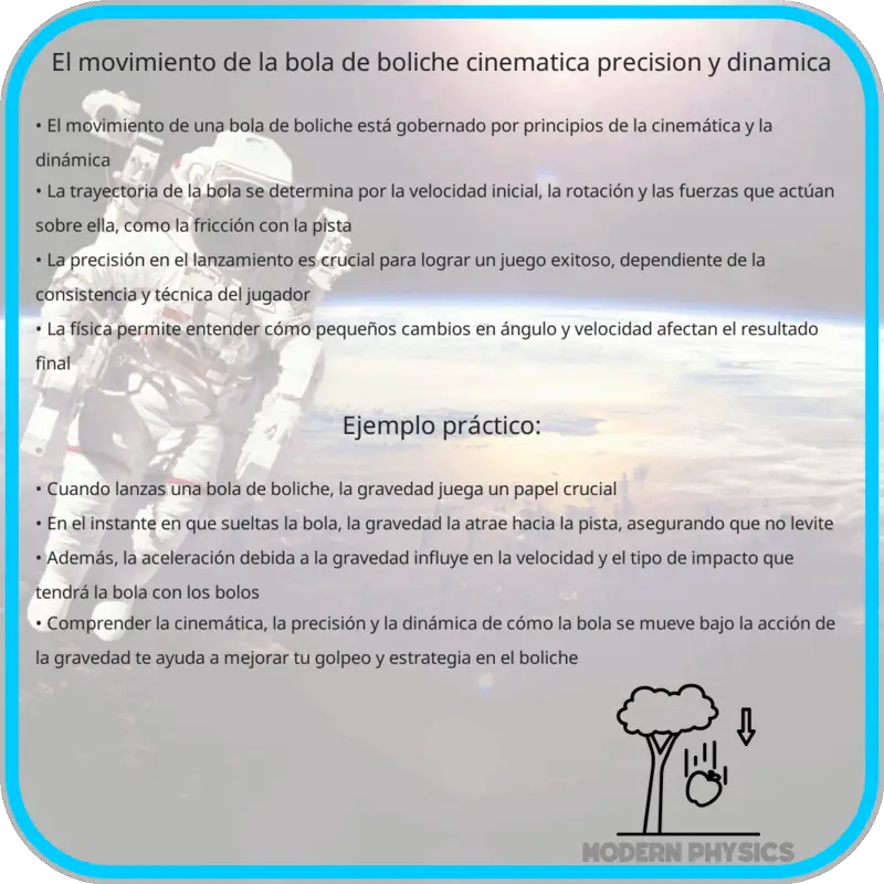 El Movimiento de la Bola de Boliche | Cinemática, Precisión y Dinámica