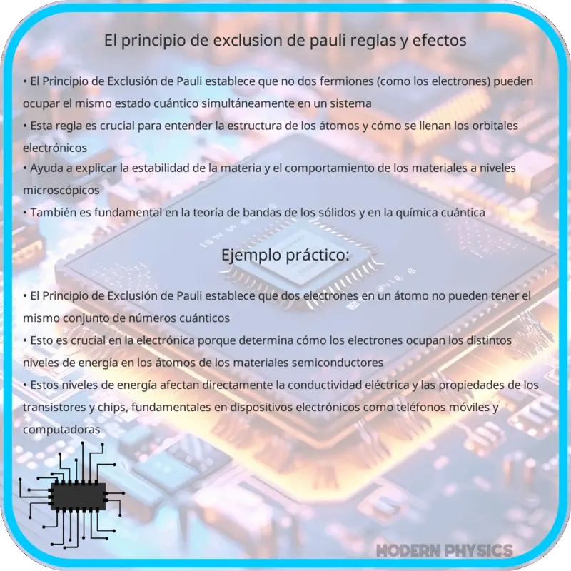 El Principio de Exclusión de Pauli: Reglas y Efectos