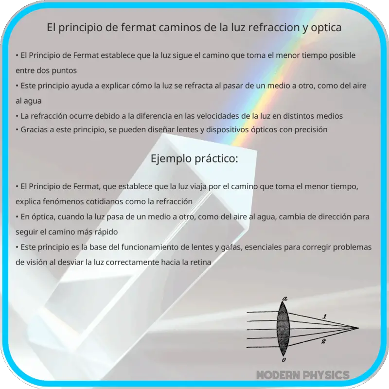 El Principio de Fermat | Caminos de la Luz, Refracción y Óptica