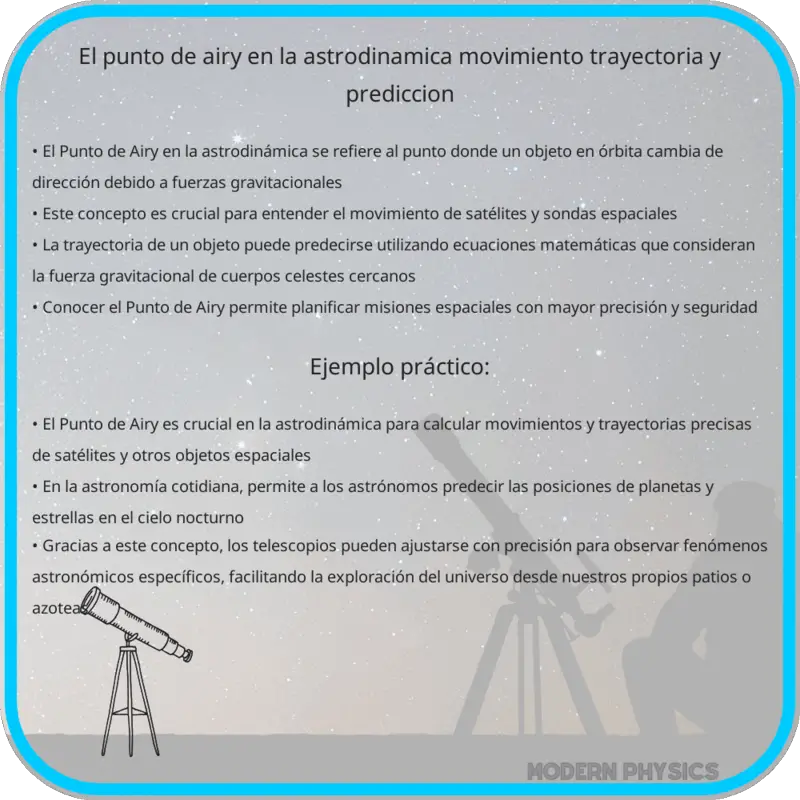 El Punto de Airy en la Astrodinámica | Movimiento, Trayectoria y Predicción