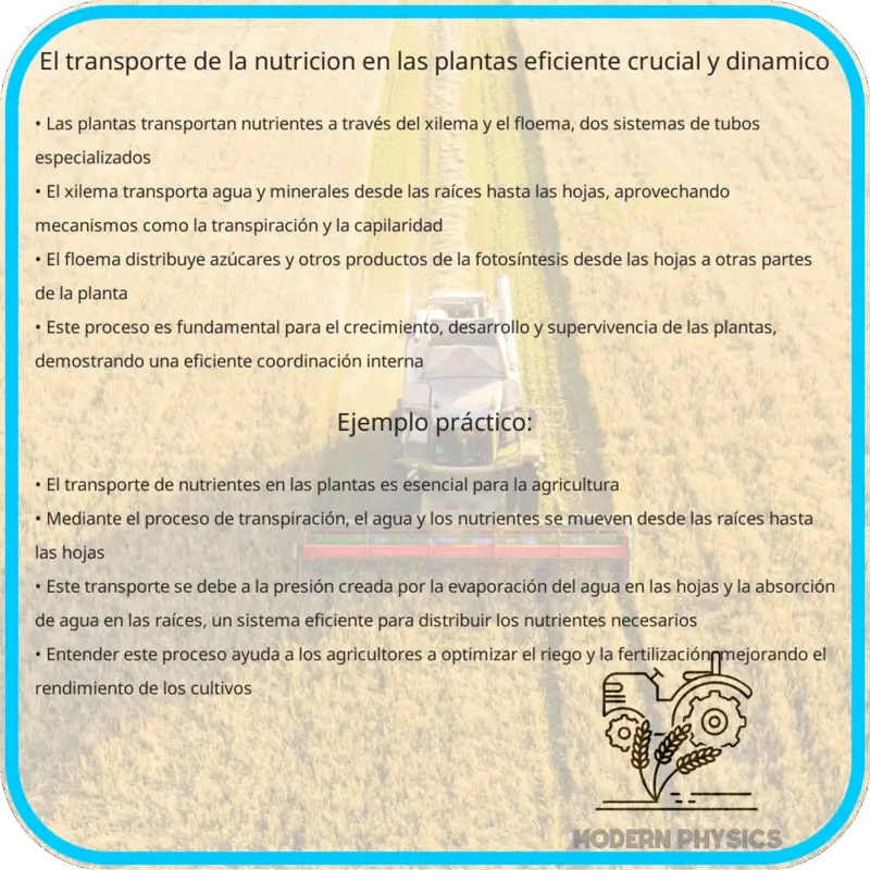 El Transporte de la Nutrición en las Plantas: Eficiente, Crucial y Dinámico