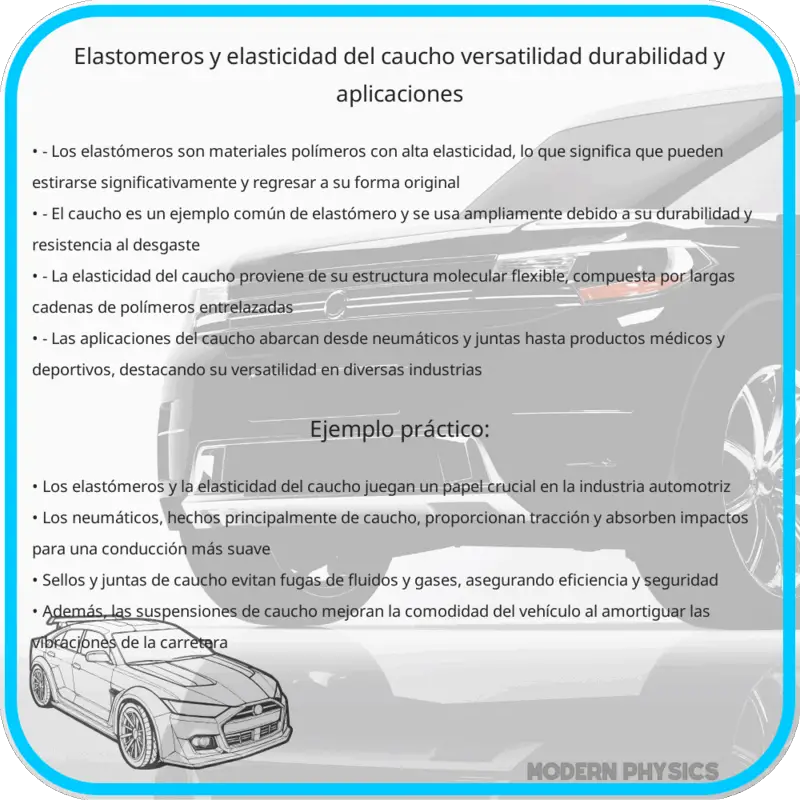 Elastómeros y Elasticidad del Caucho | Versatilidad, Durabilidad y Aplicaciones