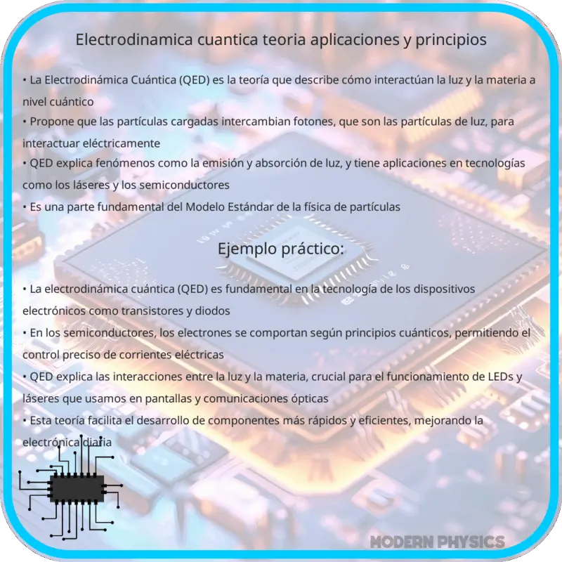 Electrodinámica Cuántica | Teoría, Aplicaciones y Principios