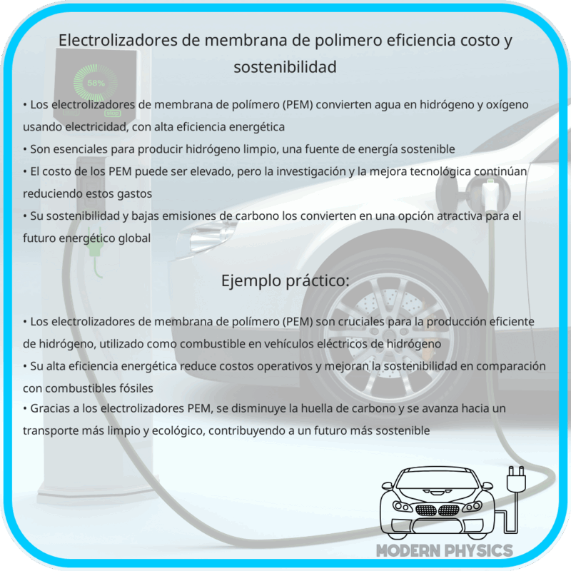 Electrolizadores de Membrana de Polímero | Eficiencia, Costo y Sostenibilidad