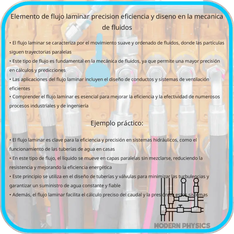 Elemento de Flujo Laminar | Precisión, Eficiencia y Diseño en la Mecánica de Fluidos