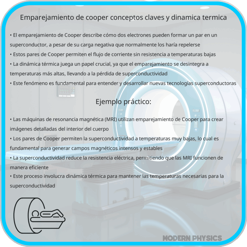 Emparejamiento de Cooper | Conceptos Claves y Dinámica Térmica
