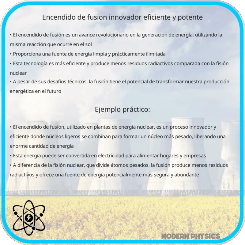 Encendido de Fusión: Innovador, Eficiente y Potente