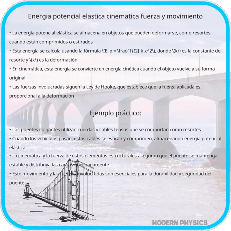Energía Potencial Elástica | Cinemática, Fuerza y Movimiento