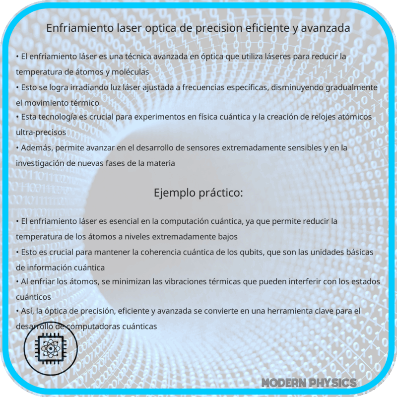 Enfriamiento Láser | Óptica de Precisión, Eficiente y Avanzada