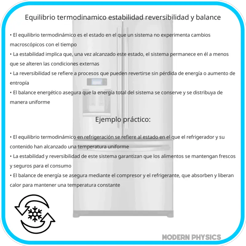 Equilibrio Termodinámico | Estabilidad, Reversibilidad y Balance