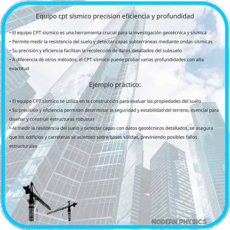 Equipo CPT Sísmico | Precisión, Eficiencia y Profundidad