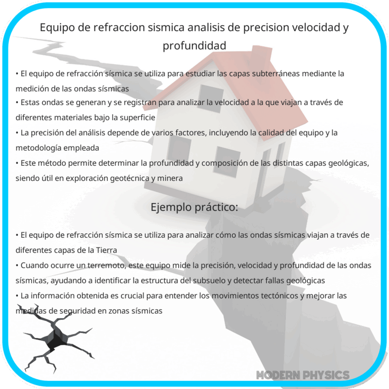 Equipo de Refracción Sísmica | Análisis de Precisión, Velocidad y Profundidad