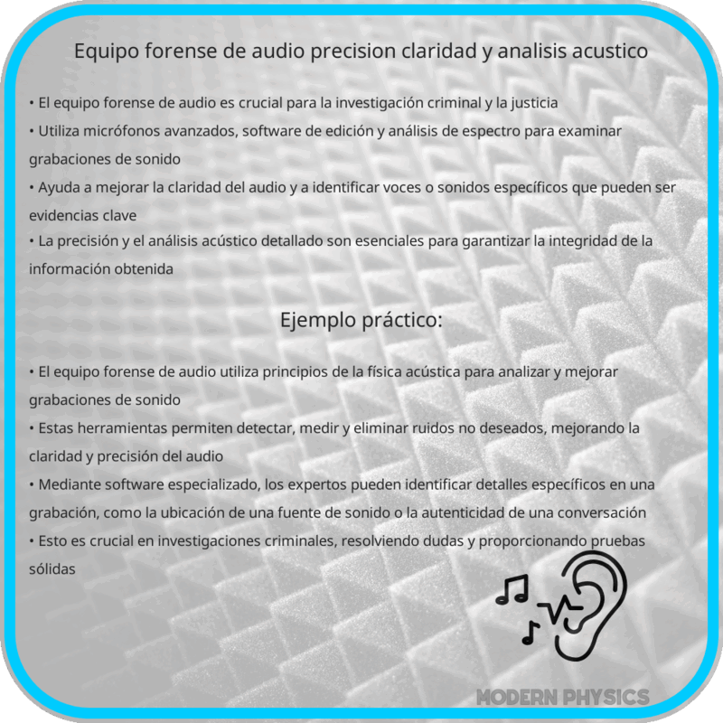 Equipo Forense de Audio | Precisión, Claridad y Análisis Acústico