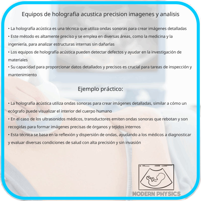 Equipos de Holografía Acústica | Precisión, Imágenes y Análisis