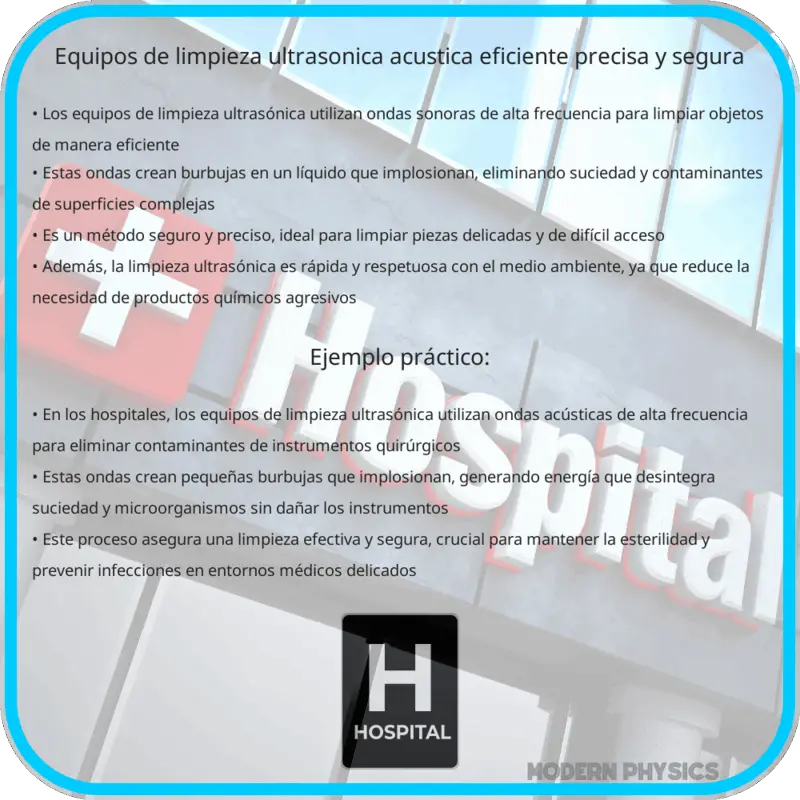 Equipos de Limpieza Ultrasónica | Acústica Eficiente, Precisa y Segura