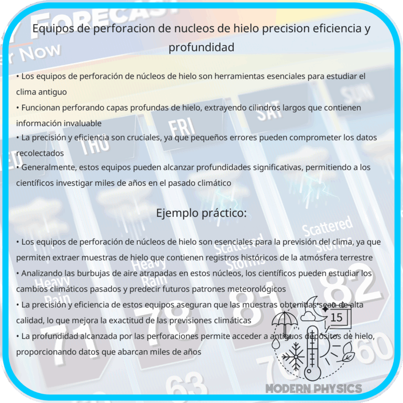 Equipos de Perforación de Núcleos de Hielo | Precisión, Eficiencia y Profundidad