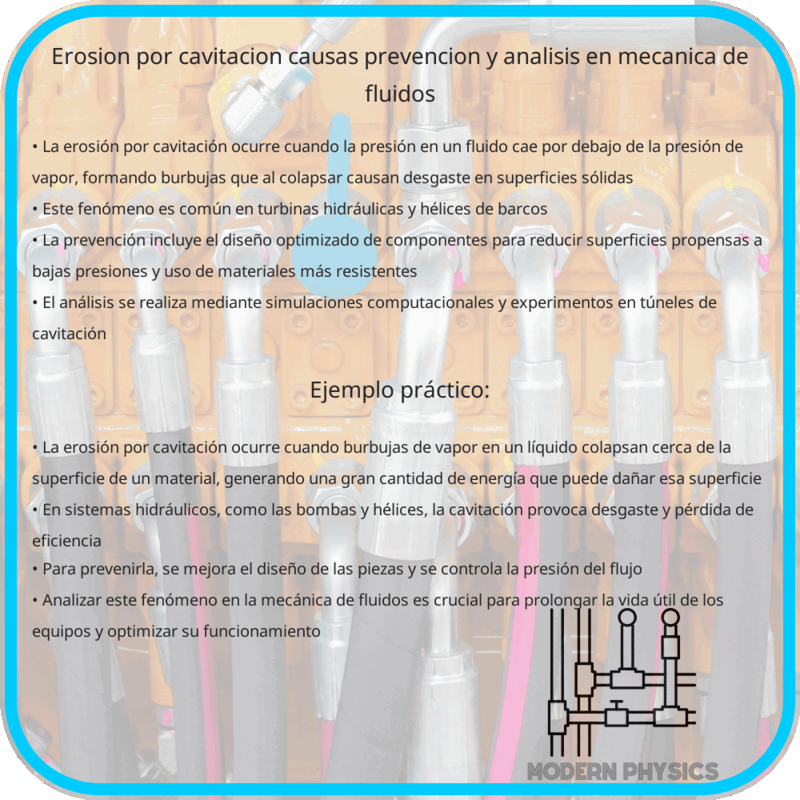 Erosión por Cavitación | Causas, Prevención y Análisis en Mecánica de Fluidos