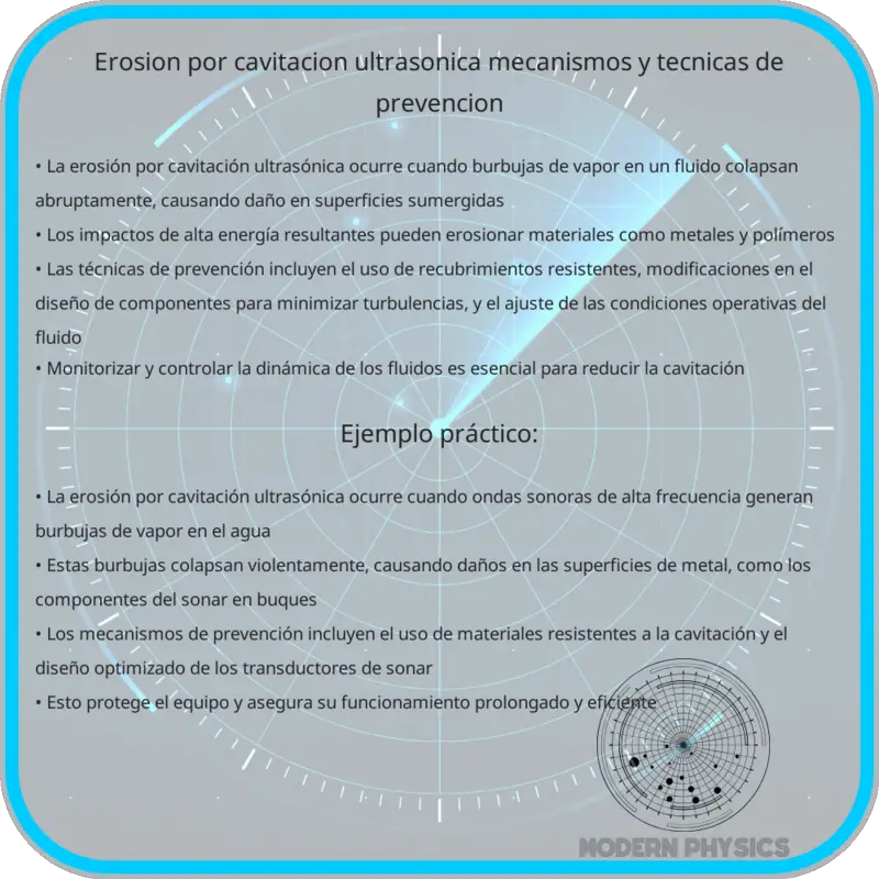 Erosión por Cavitación Ultrasónica | Mecanismos y Técnicas de Prevención
