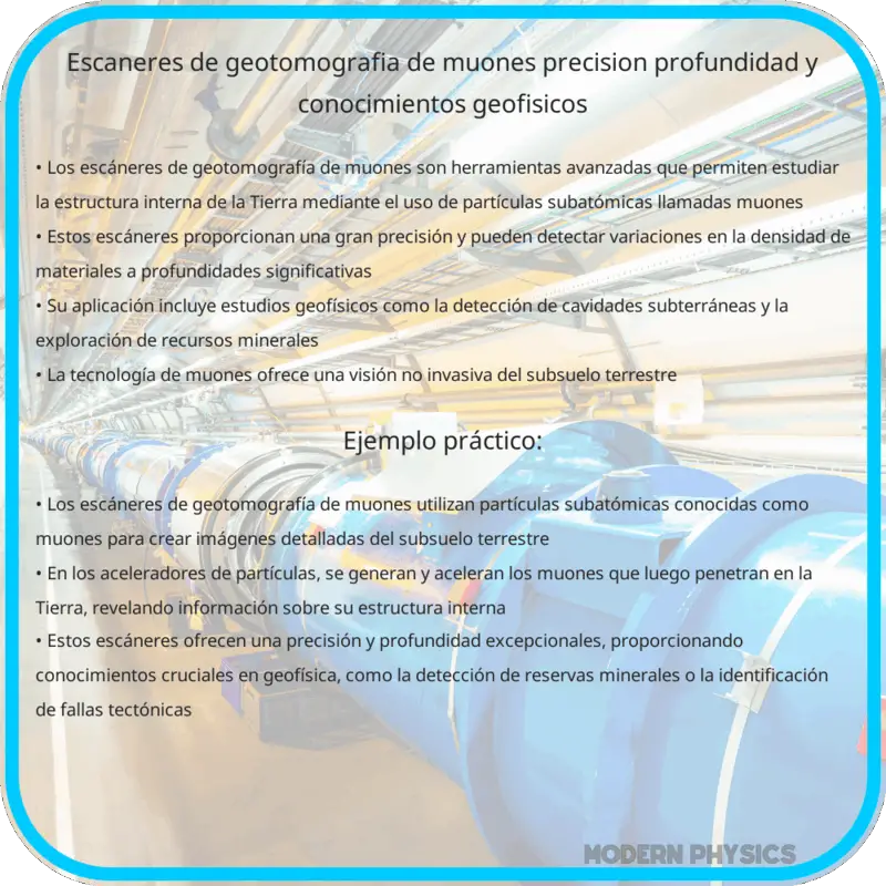 Escáneres de Geotomografía de Muones | Precisión, Profundidad y Conocimientos Geofísicos