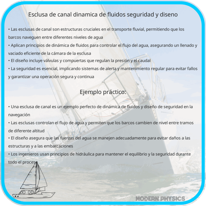 Esclusa de Canal | Dinámica de Fluidos, Seguridad y Diseño