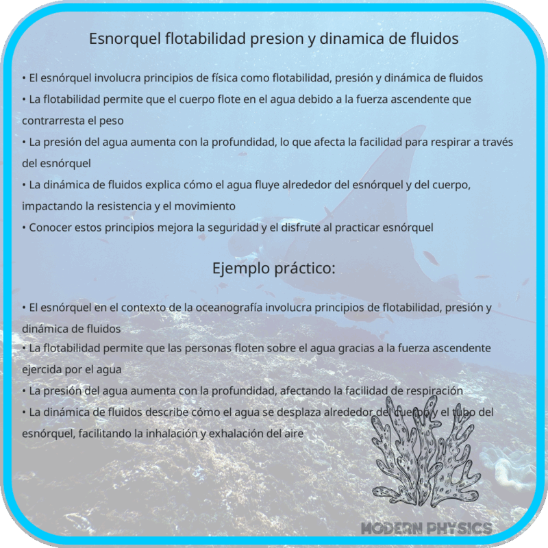 Esnórquel | Flotabilidad, Presión y Dinámica de Fluidos