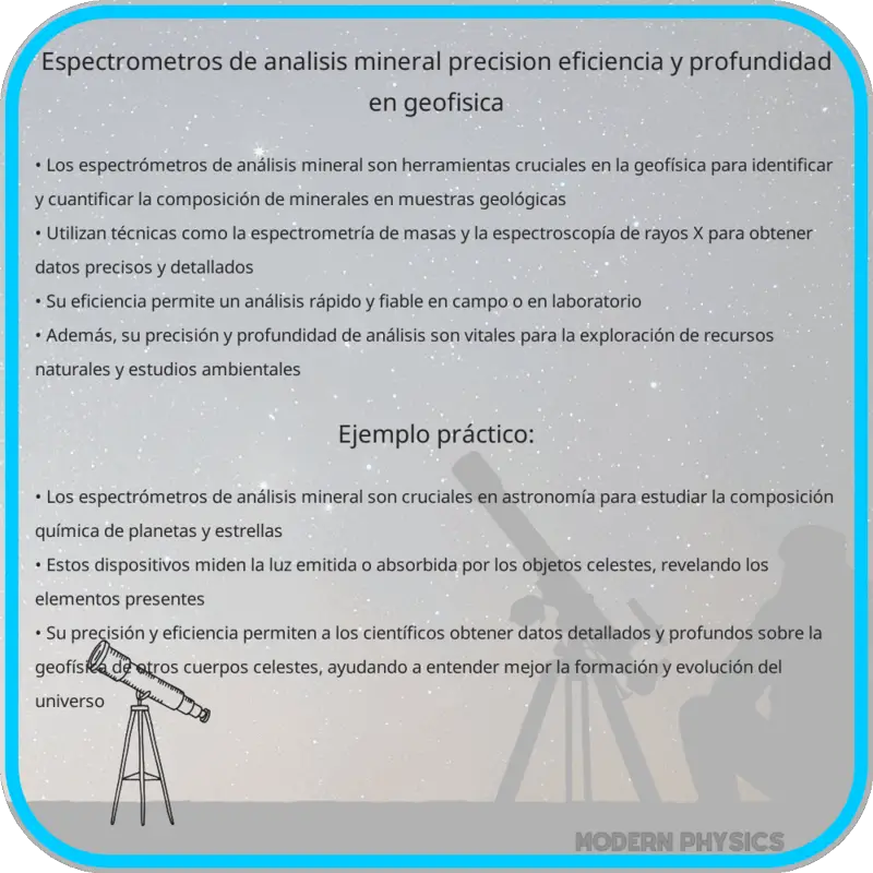 Espectrómetros de Análisis Mineral | Precisión, Eficiencia y Profundidad en Geofísica