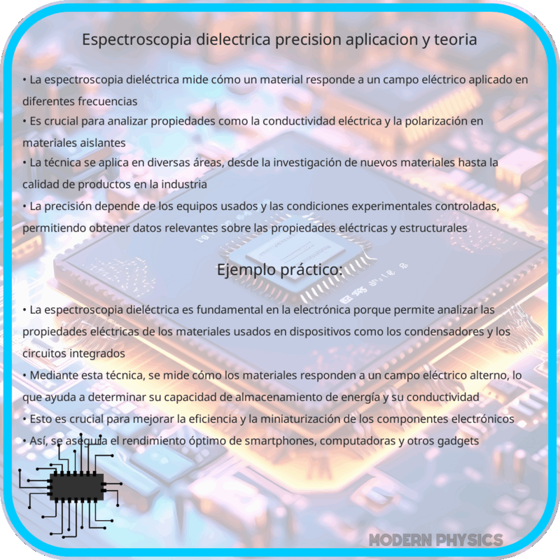 Espectroscopia Dieléctrica | Precisión, Aplicación y Teoría